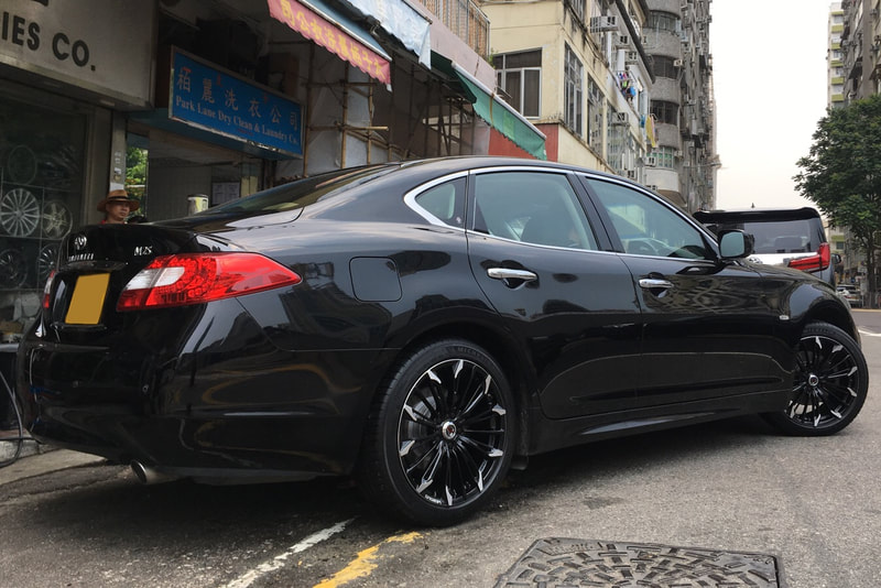 Infiniti M25 and RAYS Versus Stratagia Triaina and wheels hk and 呔鈴