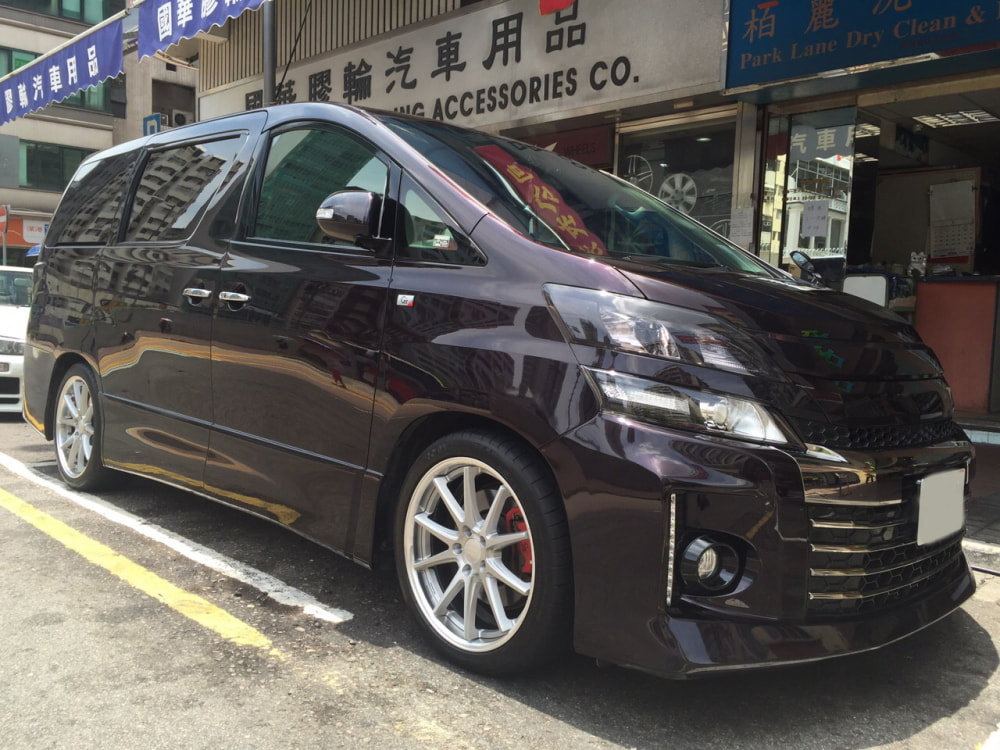 Toyota Vellfire and WORK Gnosis CV201 Wheels and wheels hk and 呔鈴