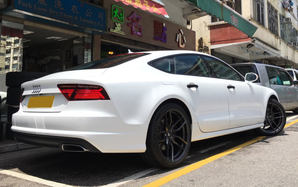 Audi A7 and Vorsteiner Wheels VFF105 and wheels hk and 呔鈴