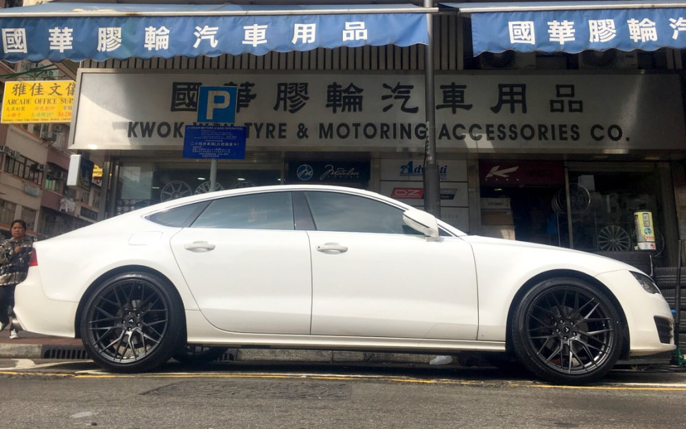 Audi A7 and Vorsteiner Wheels VFF107 and wheels hk and 呔鈴