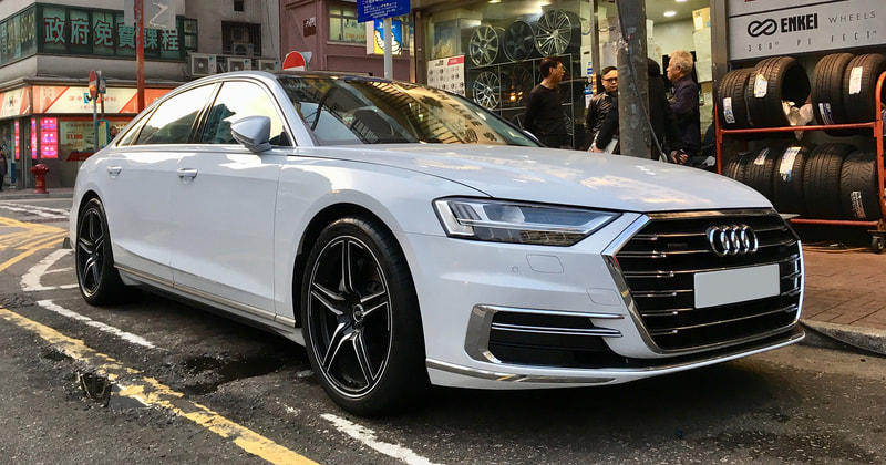 Audi A8 and ABT Sportsline FR wheels and wheels hk and 呔鈴