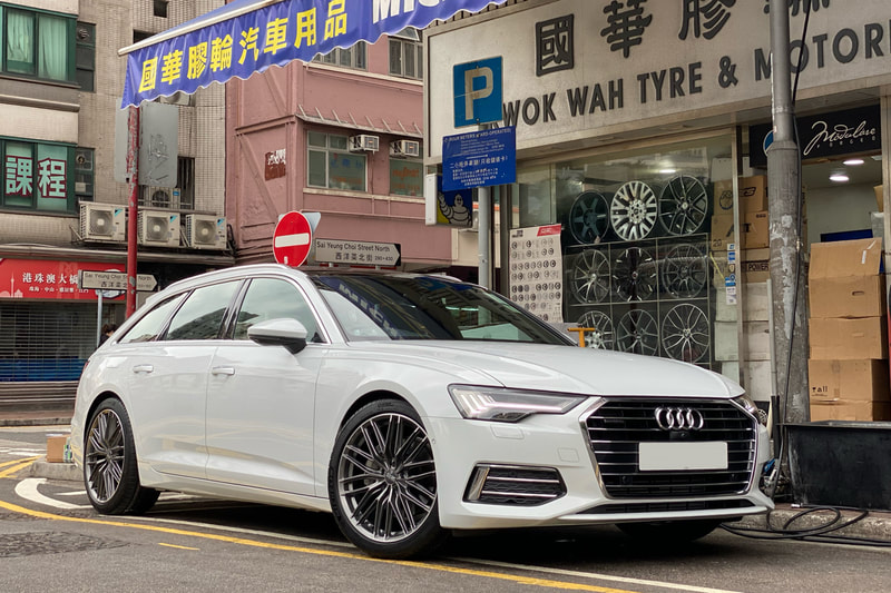 Audi c8 a6 and oz racing gran turismo wheels and tyre shop hk and 呔鈴 and michelin ps4 tyres
