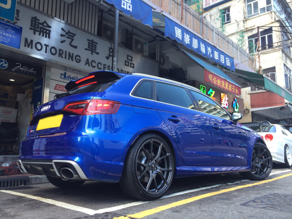 Audi RS3 and Vorsteiner Wheels VFF103 and wheels hk and 呔鈴