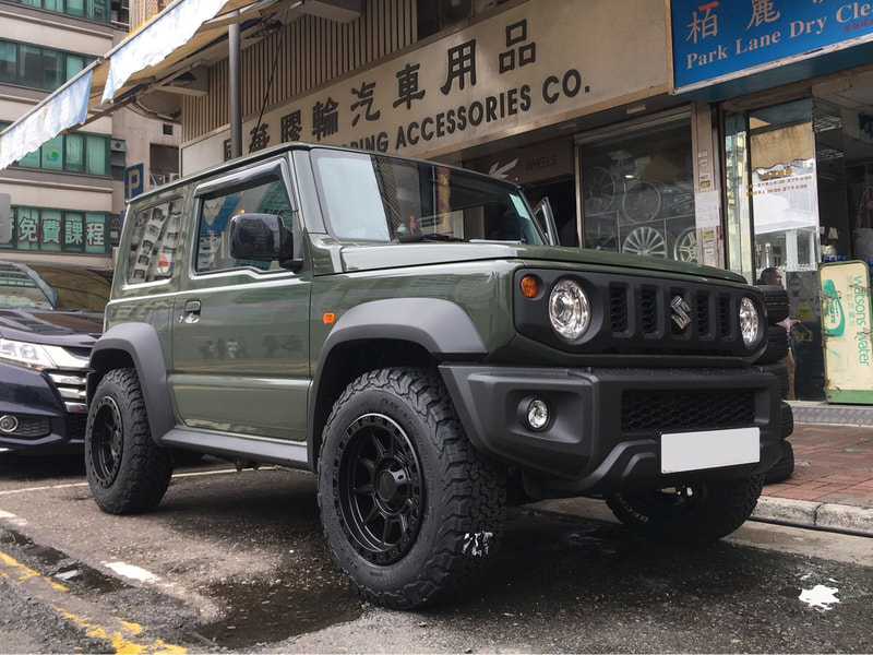 Suzuki Jimny and American Racing AR202 wheels and wheels hk and 呔鈴 and 菠蘿釘 and ジムニー
