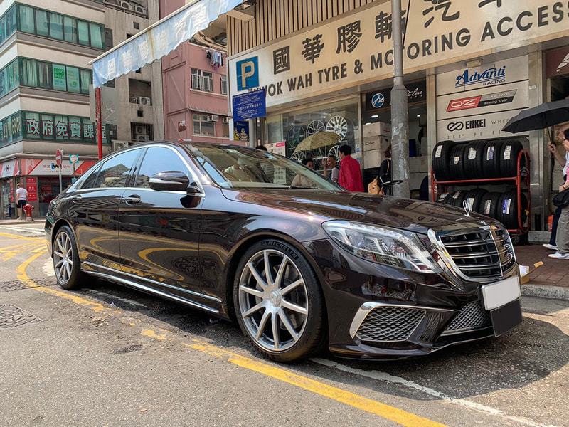 mercedes benz w222 s500 and amg forged wheels and wheels hk and tyre shop hk