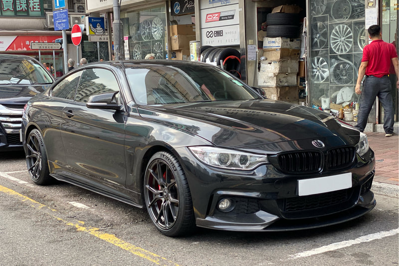 BMW F32 4 Series sand Vorsteiner Wheels VFF103 and Michelin PS4S tyres and wheels hk and 呔鈴
