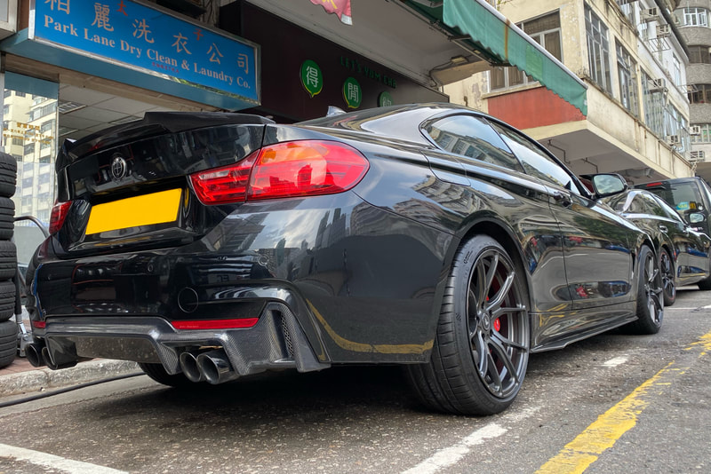 BMW F32 4 Series sand Vorsteiner Wheels VFF103 and Michelin PS4S tyres and wheels hk and 呔鈴