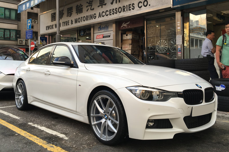 BMW f30 3 Series and Wheels hk and Modulare Wheels B30 and 呔鈴