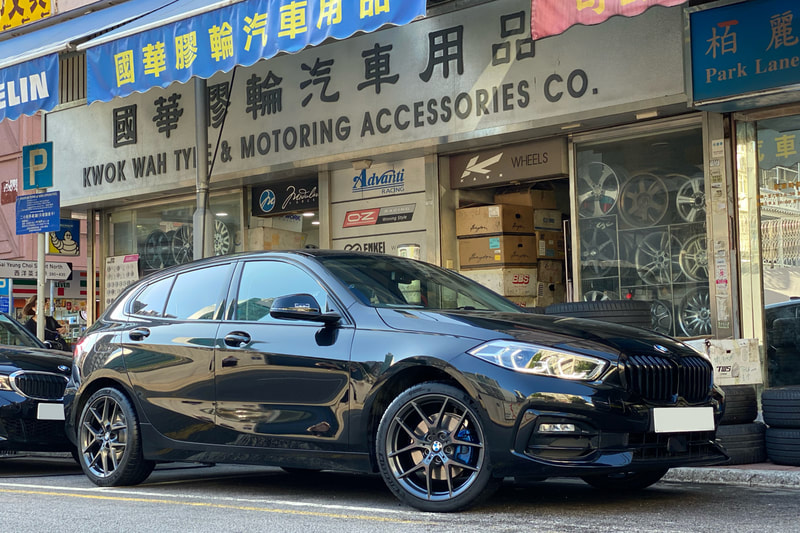 BMW F40 1 Series 118i and BMW 554M Wheels and tyre shop hong kong and michelin ps4 tyre and 呔鈴