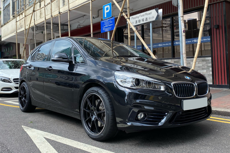 BMW F45 Active Tourer and OZ Racing Veloce GT Wheels and wheels hk and tyre shop hk and 呔鈴