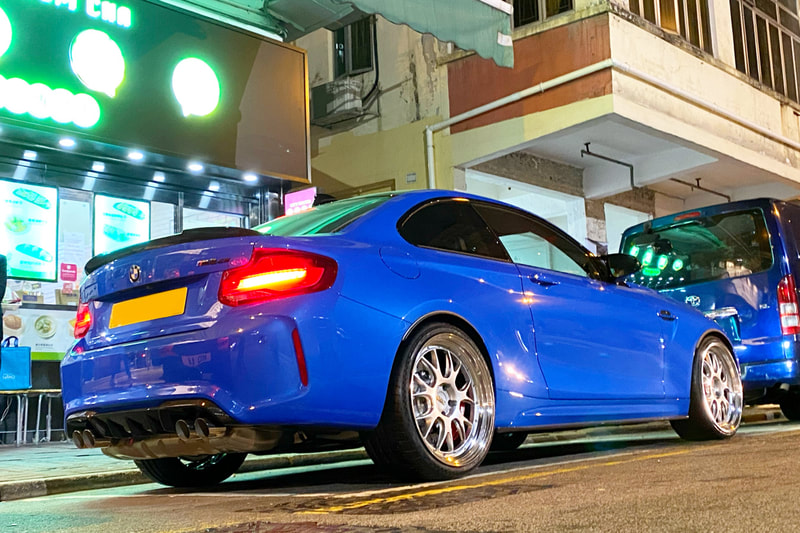BMW F87 M2 CS and BBS LMR LM-R Wheels and Michelin pilot sport cup 2 tyre and tyre shop hk and bbs wheels japan and 呔鈴 and 輪胎店