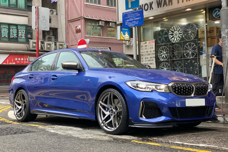 BMW G20 3 Series and Breyton Wheels Magnetite and wheels hk and tyre shop and 呔鈴