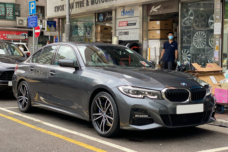 BMW G20 320i and BMW 791M Wheels and wheels hk and 呔鈴
