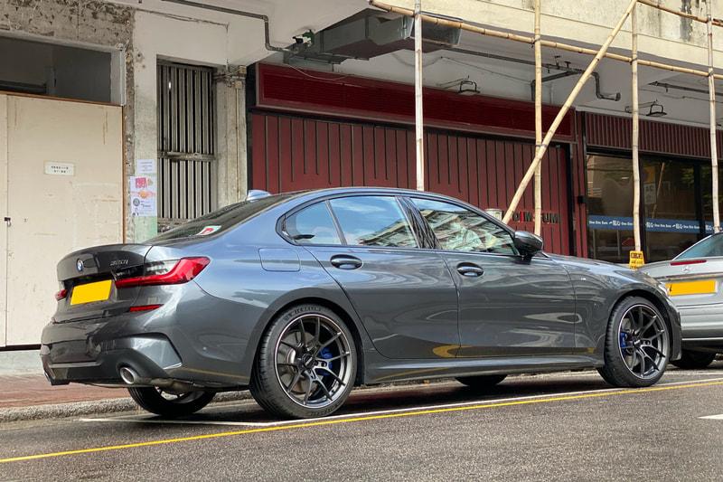 BMW G20 3 Series and RAYS Volk Racing G025 and wheels hk and 呔鈴 and michelin ps4s tyres