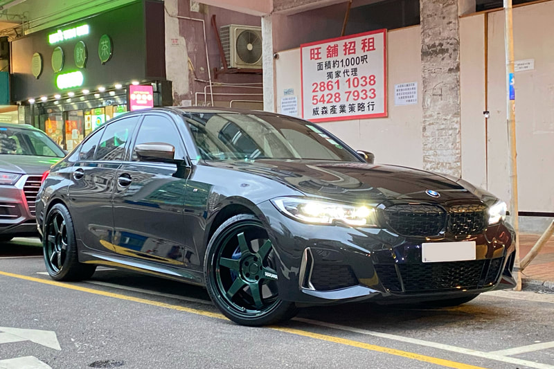 BMW G20 3 Series m340 and rays te37 wheels ultra m spec and wheels hk and tyre shop hk and 呔鈴