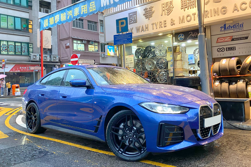 BMW i4 and AC Schnitzer AC4 Wheels and Michelin pilot sport cup 2 tyres and tyre shop hk