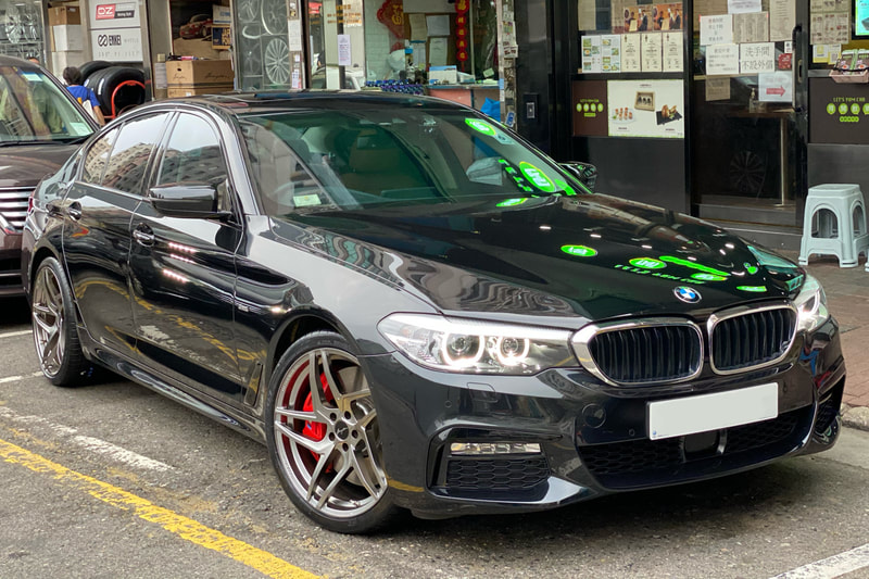 BMW G30 5 Series and Breyton Wheels Magnetite and wheels hk and 呔鈴