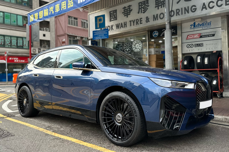 BMW iX and Vossen HF8 wheels and Michelin PS4 SUV tyre and Tyre shop hk and BMW wheels and 輪胎店
