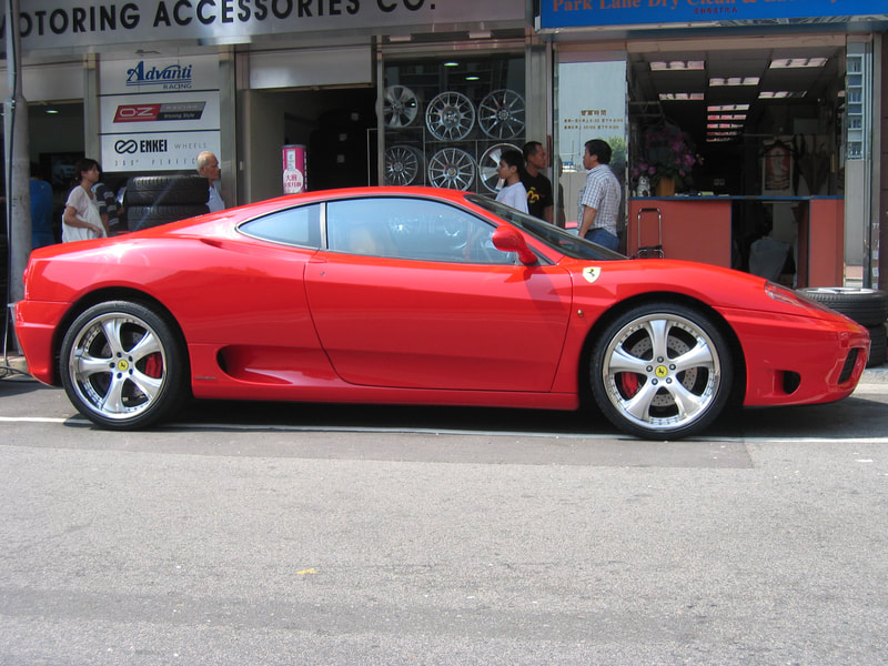 Ferrari 360 and Kahn Design RSC2 Wheels and 呔鈴 and wheels hk