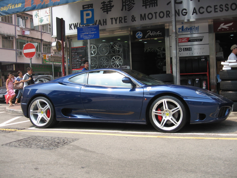Ferrari 430 and HRE wheels P47SC and 呔鈴 and wheels hk