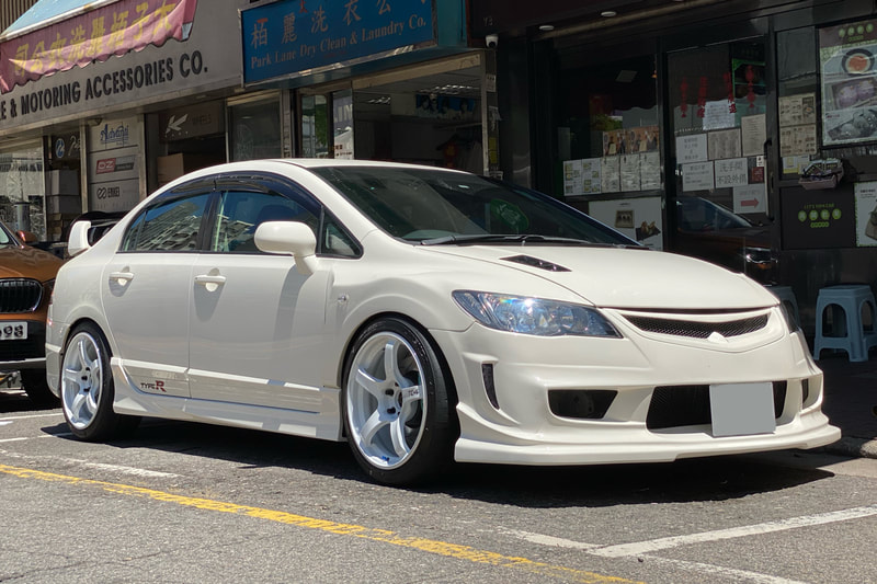 Honda FD2 Civic Type R and ADVAN Racing TC4 wheels and wheels hk and tyre shop hk and 呔鈴