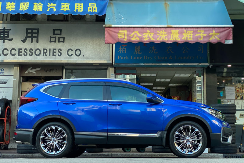Honda CRV and Rays Triaina wheels and wheels hk and tyre shop hk and 呔鈴 and Bridgestone alenza 001 tyre and 輪胎店