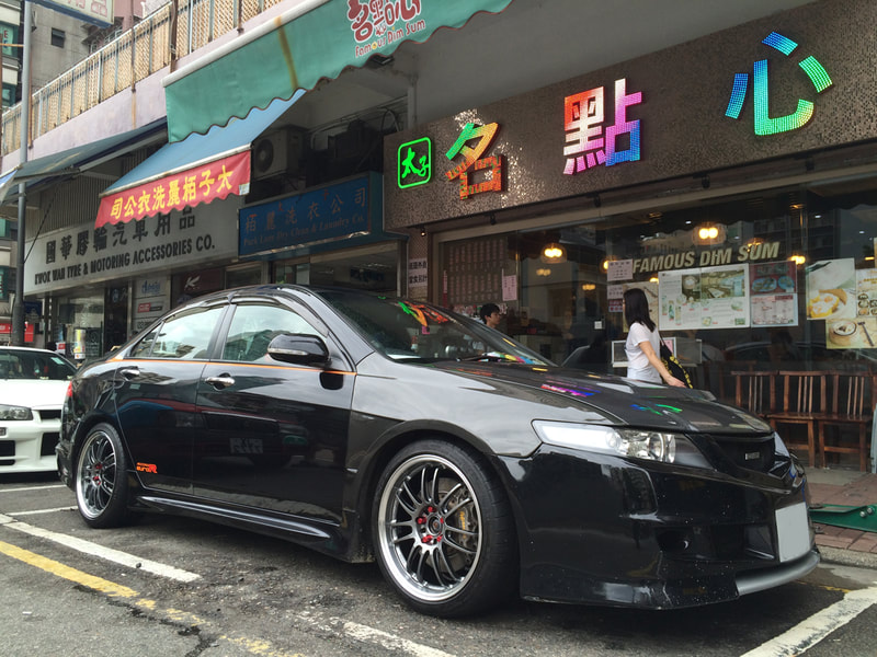 Honda Euro R and RAYS Volk Racing RE30 Wheels and 呔鈴 and wheels hk