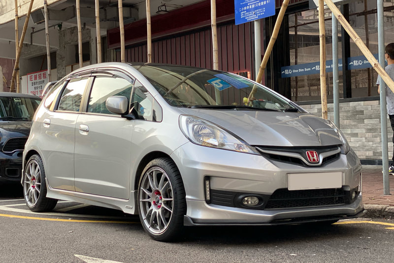 Honda GE6 Jazz and oz ultraleggera wheels and wheels hk and tyre shop hk and Michelin ps4 tyres and 呔鈴
