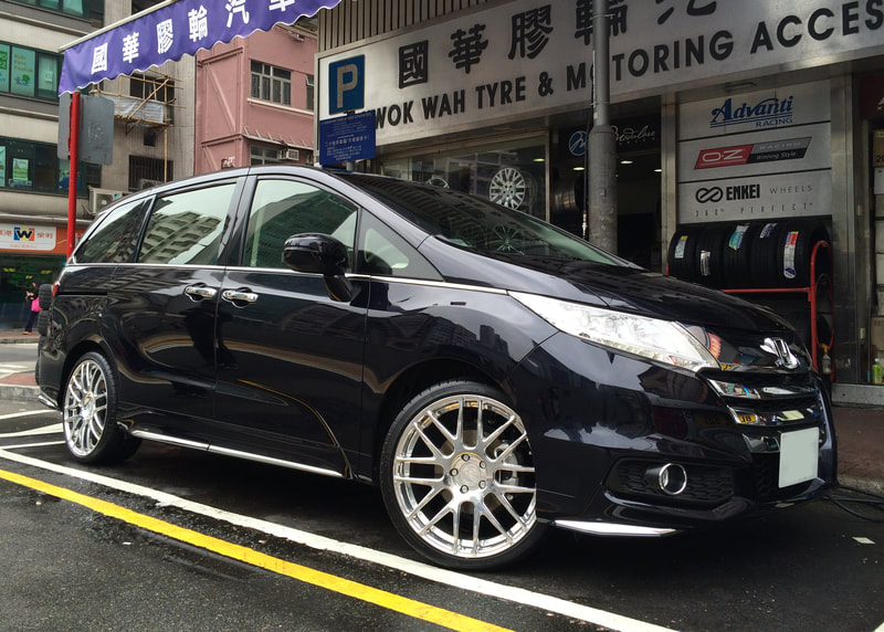 Honda Odyssey and Modulare Wheels B14 EVO and 呔鈴 and wheels hk