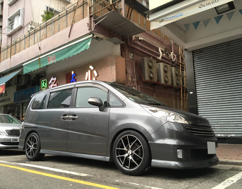 Honda Stepwgn and RAYS Homura A5S Wheels and 呔鈴 and wheels hk