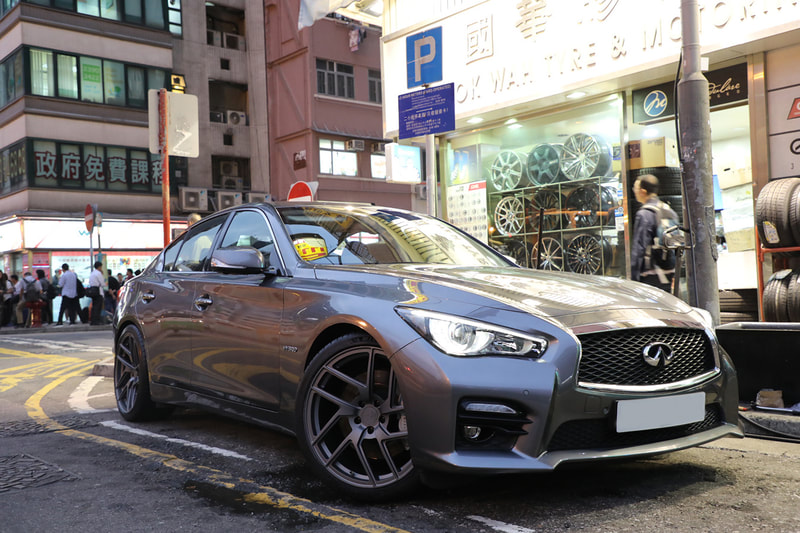 Infiniti Q50 and Modulare Wheels B38 and wheels hk and 呔鈴