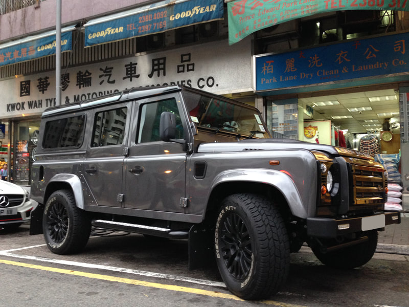 land rover defender and Kahn Design 1983 wheels and wheels hk and tyre shop hk