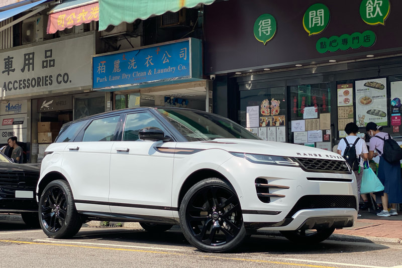 Land Rover Evoque and Land Rover Style 5078 wheels and pirelli pzero 4 tyre and tyre shop and 輪胎店