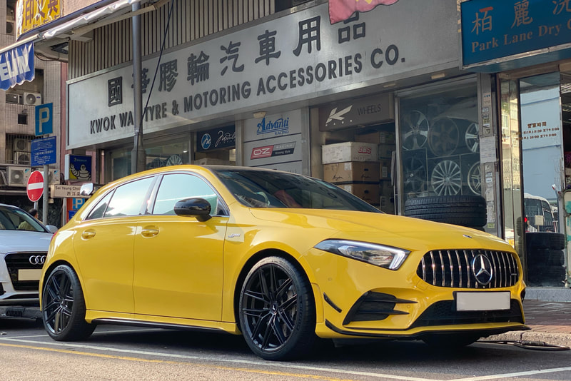 Mercedes Benz W177 A35 AMG and Vorsteiner Wheels VFF112 and tyre shop hk and michelin ps4s tyres and 呔鈴