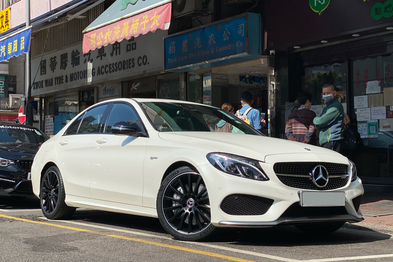 Mercedes Benz AMG w205 C Class C43 and AMG Multispoke wheels and wheels hk and tyre shop hk and a20540154007x71 and a20540166007x71 and 呔鈴