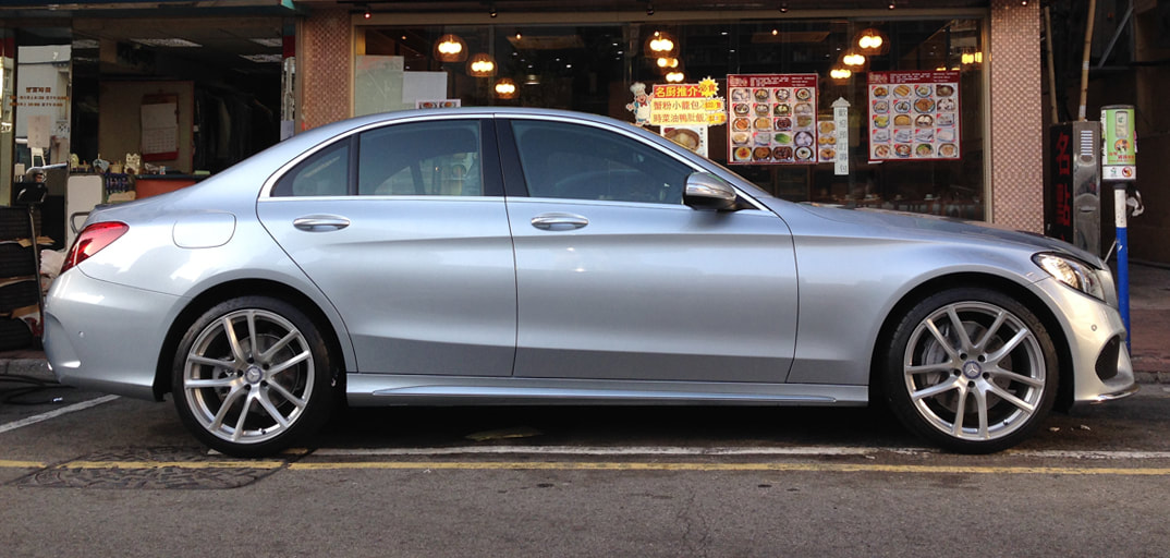 Mercedes Benz W205 C-Class with 19" Modulare Wheels B30 Silver
