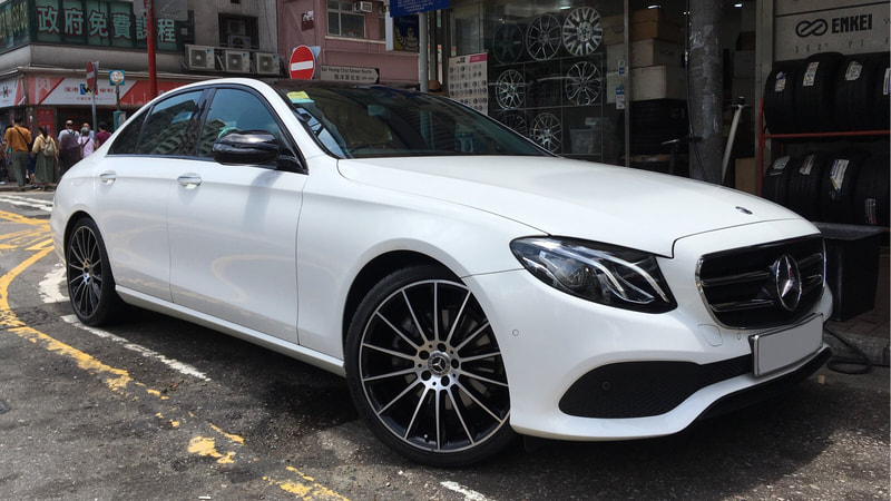 Mercedes Benz W213 E Class and AMG Multispoke Wheels Black and wheels hk and 呔鈴