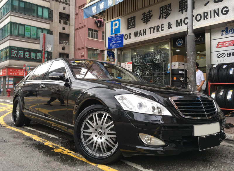 mercedes benz s class w221 and modulare wheels m4 and wheels hk and tyre shop hk