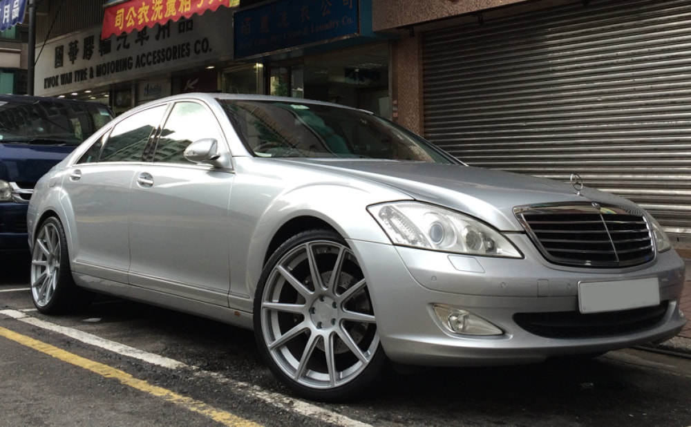 mercedes benz s class w221 and modulare wheels b15evo and wheels hk and tyre shop hk