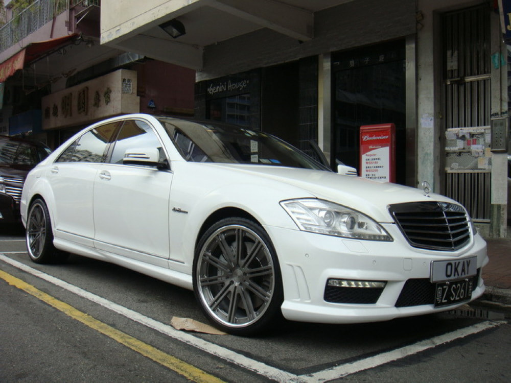 mercedes benz s class w221 and modulare wheels c11 and wheels hk and tyre shop hk