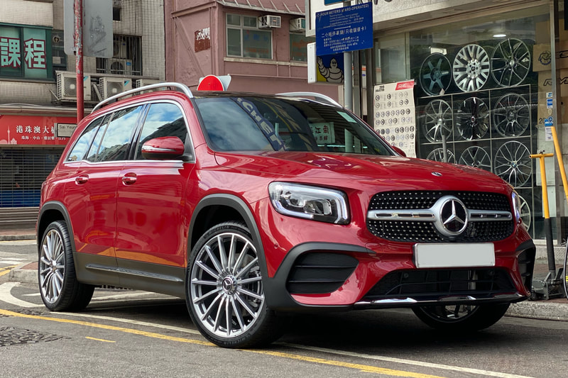Mercedes Benz X247 GLB and AMG Multispoke Wheels and tyre shop hk and michelin ps4s tyre and 車軨