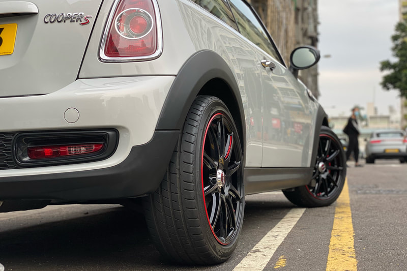 Mini Cooper R53 and RAYS 57 Transcend Wheels and wheels hk and tyre shop hk and 呔鈴