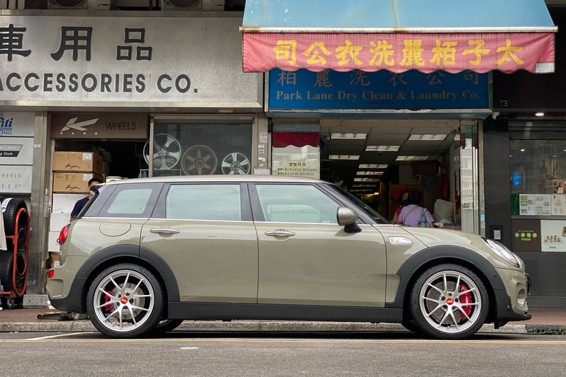Mini F54 Clubman and BBS RIA Wheels and wheels hk and 呔鈴 and pirelli pzero pz4 tyres