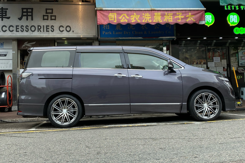 RAYS VV10S Wheels and Nissan E52 Elgrand and wheels hk and tyre shop hk and 呔鈴