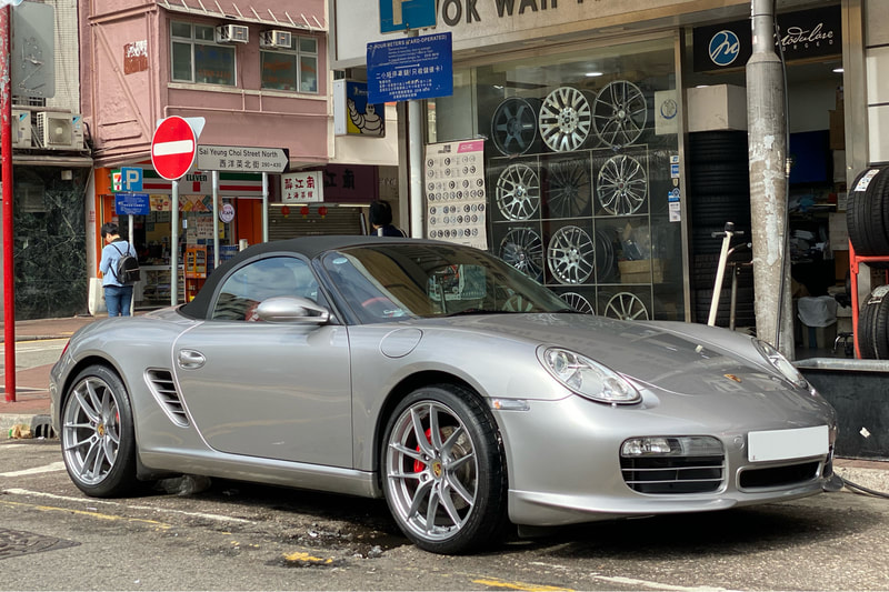 Porsche Boxster and OZ Racing Wheels Leggera HLT and wheels hk and 呔鈴 and michelin ps2 tyres