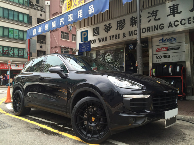 Porsche Cayenne and Modulare Wheels B1 and wheels hk and 呔鈴