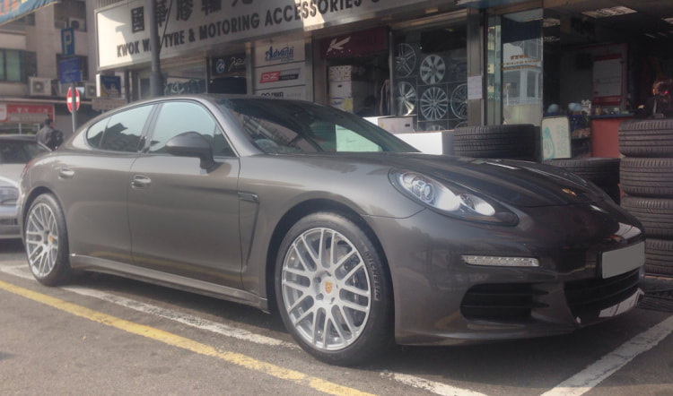 Porsche Panamera and Modulare Wheels B14 and 呔鈴 and wheels hk