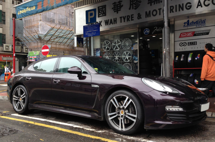 Porsche Panamera and Turbo II Wheels and 呔鈴 and wheels hk