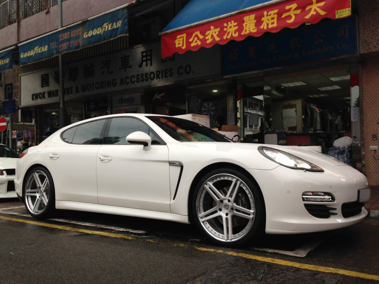 Porsche Panamera and Modulare Wheels C11 and 呔鈴 and wheels hk