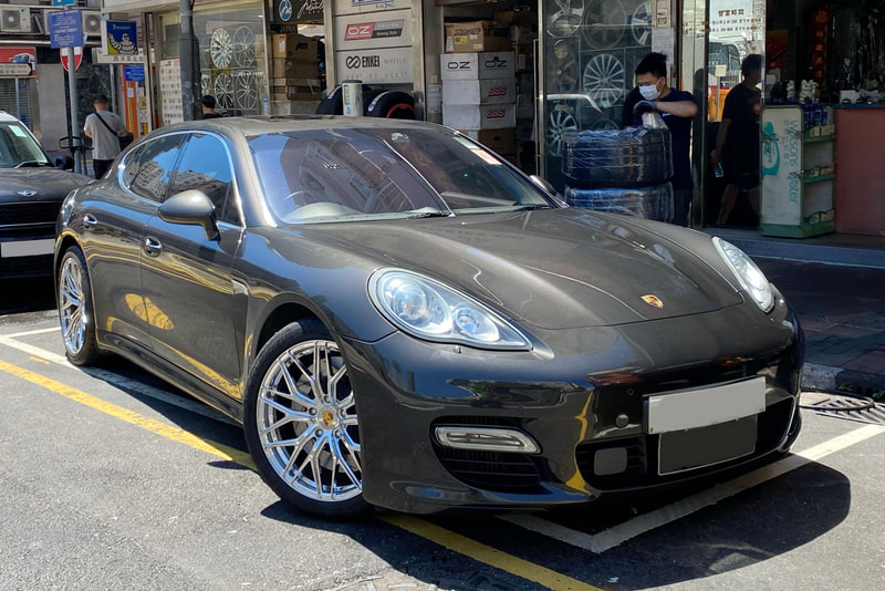 Porsche 970 Panamera and Modulare Wheels B40 and wheels hk and tyre shop hk and 呔鈴 and michelin pilot super sport tyres